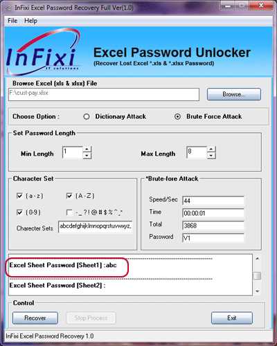 microsoft excel password recovery tool